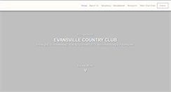 Desktop Screenshot of evansvillecountryclub.org