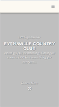 Mobile Screenshot of evansvillecountryclub.org